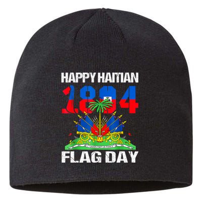 Happy Haitian Flag Day Haiti Flag Pride 1804 Family Sustainable Beanie