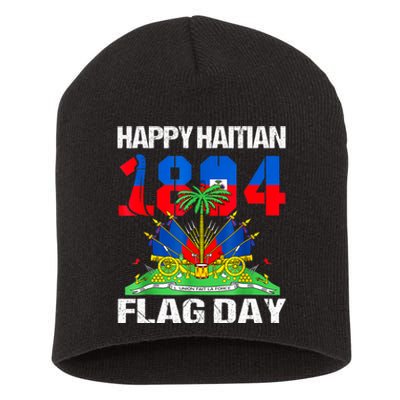 Happy Haitian Flag Day Haiti Flag Pride 1804 Family Short Acrylic Beanie