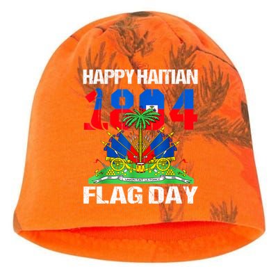 Happy Haitian Flag Day Haiti Flag Pride 1804 Family Kati - Camo Knit Beanie