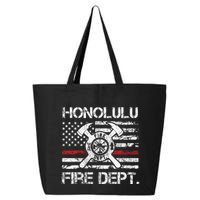Honolulu Hawaii Fire Department Thin Red Line Fireman 25L Jumbo Tote