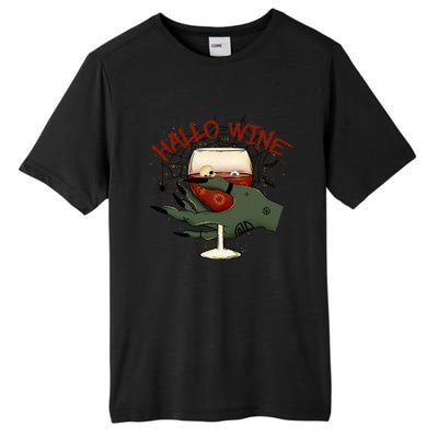 Happy HalloWine! Funny Halloween Cute Drinking Gift Tall Fusion ChromaSoft Performance T-Shirt