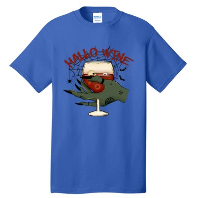 Happy HalloWine! Funny Halloween Cute Drinking Gift Tall T-Shirt