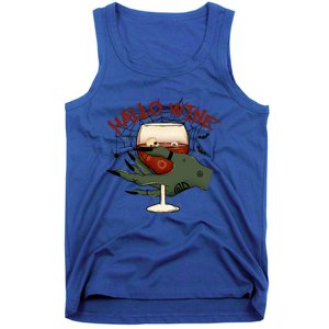 Happy HalloWine! Funny Halloween Cute Drinking Gift Tank Top