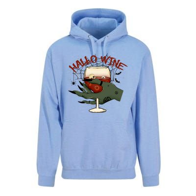 Happy HalloWine! Funny Halloween Cute Drinking Gift Unisex Surf Hoodie