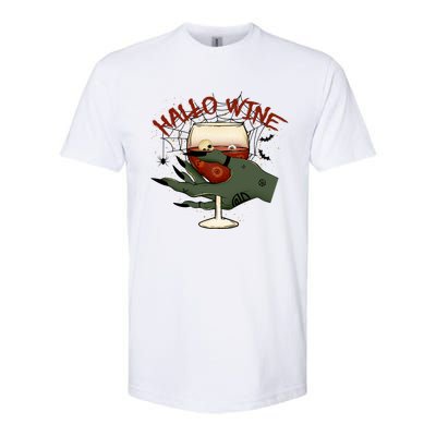 Happy HalloWine! Funny Halloween Cute Drinking Gift Softstyle CVC T-Shirt