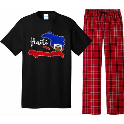 Happy Haitian Flag Day Cool Haiti Flag Map Haitian Pride Pajama Set