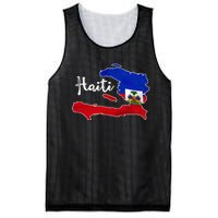 Happy Haitian Flag Day Cool Haiti Flag Map Haitian Pride Mesh Reversible Basketball Jersey Tank