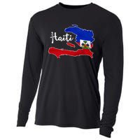 Happy Haitian Flag Day Cool Haiti Flag Map Haitian Pride Cooling Performance Long Sleeve Crew