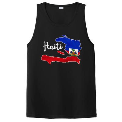 Happy Haitian Flag Day Cool Haiti Flag Map Haitian Pride PosiCharge Competitor Tank