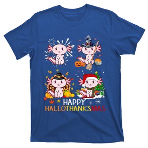 Happy HalloThanksMas Funny Santa Cow Halloween Thanksgiving  T-Shirt