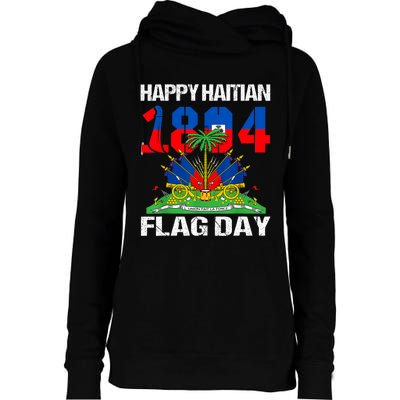 Happy Haitian Flag Day Haiti Flag Pride 1804 Family Womens Funnel Neck Pullover Hood