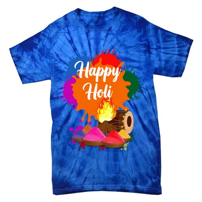 Happy Holi Family Cool Holi Festival Outfit Gift Tie-Dye T-Shirt