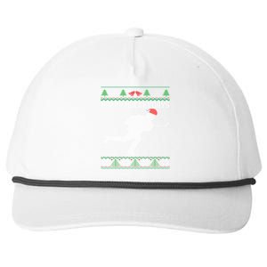 Happy Hockeydays Funny Ice Hockey Fan Player Ugly Christmas Gift Snapback Five-Panel Rope Hat