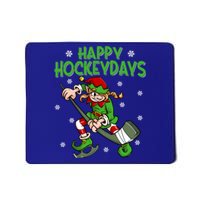 Happy Hockeydays Female Hockey Player Elf Christmas Gift Mousepad