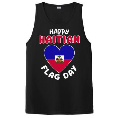 Happy Haitian Flag Day Cool Haiti Flag Heart PosiCharge Competitor Tank