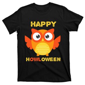 Happy Howloween Funny Owl Halloween T-Shirt