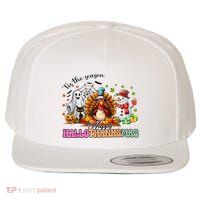 Happy Hallothanksmas Funny Halloween Thanksgiving Christmas Wool Snapback Cap