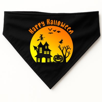 Happy Halloween Festive Spooky USA-Made Doggie Bandana
