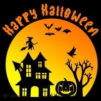 Happy Halloween Festive Spooky 16 in Basic Backpack