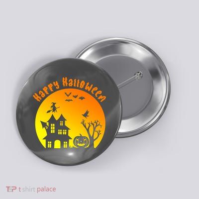 Happy Halloween Festive Spooky Button