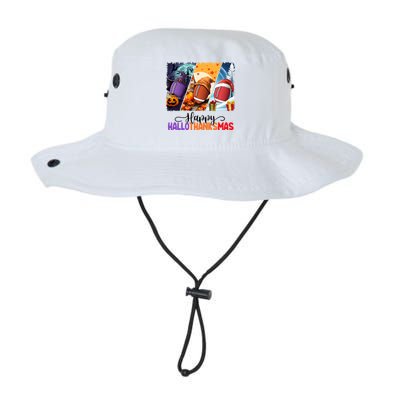 Happy Hallothanksmas Football Halloween Thanksgiving Xmas Gift Legacy Cool Fit Booney Bucket Hat