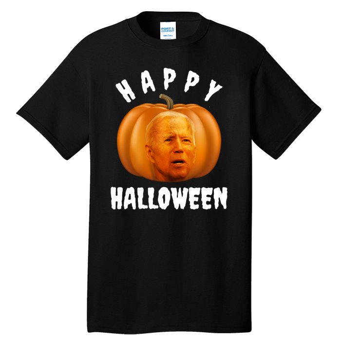 Happy Halloween Funny Joe Biden Jack O Lantern Tall T-Shirt