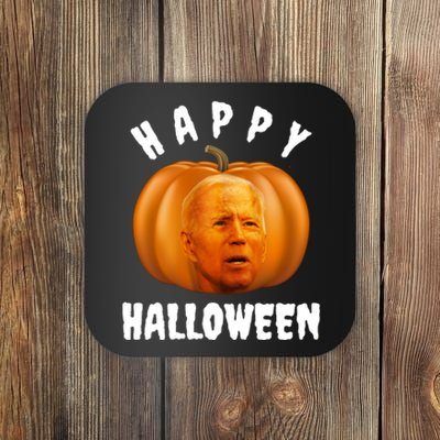 Happy Halloween Funny Joe Biden Jack O Lantern Coaster