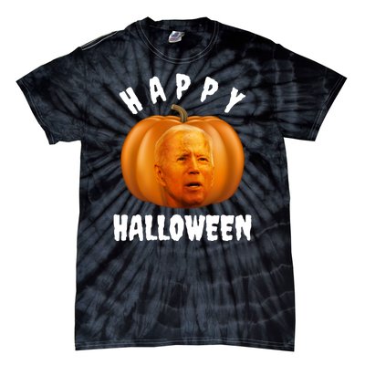 Happy Halloween Funny Joe Biden Jack O Lantern Tie-Dye T-Shirt