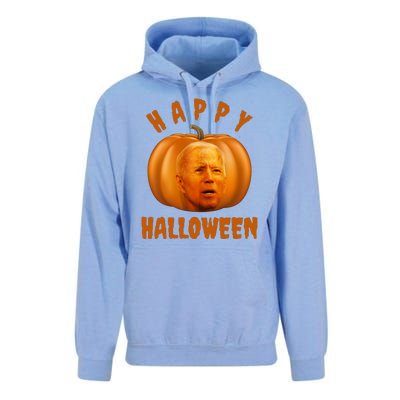 Happy Halloween Funny Joe Biden Jack O Lantern Unisex Surf Hoodie