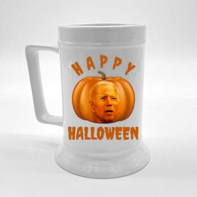 Happy Halloween Funny Joe Biden Jack O Lantern Beer Stein