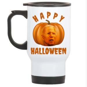 Happy Halloween Funny Joe Biden Jack O Lantern Stainless Steel Travel Mug