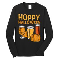 Hoppy Halloween Funny Dad Halloween Beer Grandpa Uncle Long Sleeve Shirt