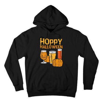 Hoppy Halloween Funny Dad Halloween Beer Grandpa Uncle Tall Hoodie