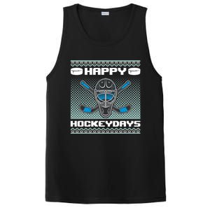 Happy Hockeydays Funny Hockey Players Chrismast Ugly Gift PosiCharge Competitor Tank