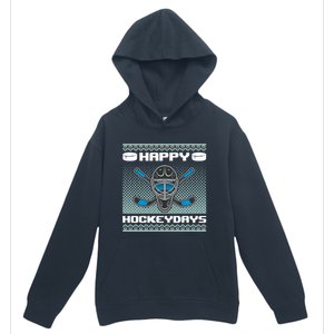 Happy Hockeydays Funny Hockey Players Chrismast Ugly Gift Urban Pullover Hoodie