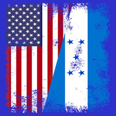 Half Honduran Flag Meaningful Gift Vintage Honduras Usa Gift T-Shirt