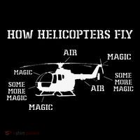 How Helicopters Fly Funny Helicopter Pilot 16 in Basic Backpack