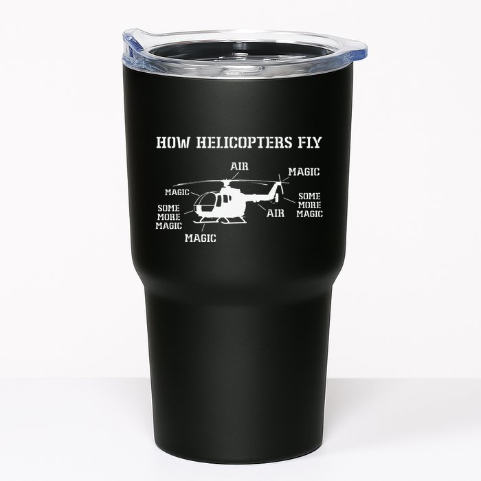 How Helicopters Fly Funny Helicopter Pilot Tumbler