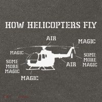 How Helicopters Fly Funny Helicopter Pilot Cotton Canvas Backpack