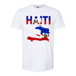 Happy Haitian Flag Day Cool Haiti Flag Map Haitian Pride Softstyle® CVC T-Shirt