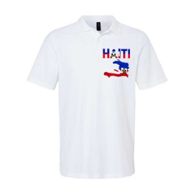 Happy Haitian Flag Day Cool Haiti Flag Map Haitian Pride Softstyle Adult Sport Polo