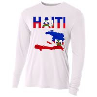 Happy Haitian Flag Day Cool Haiti Flag Map Haitian Pride Cooling Performance Long Sleeve Crew