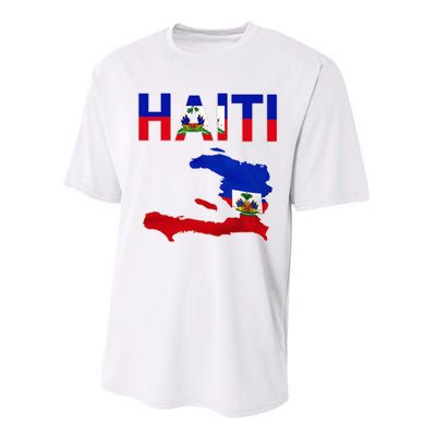 Happy Haitian Flag Day Cool Haiti Flag Map Haitian Pride Performance Sprint T-Shirt