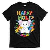 Happy Holi Festival India Color Elephant Hindu  T-Shirt