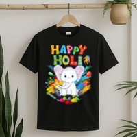 Happy Holi Festival India Color Elephant Hindu  T-Shirt