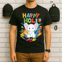 Happy Holi Festival India Color Elephant Hindu  T-Shirt