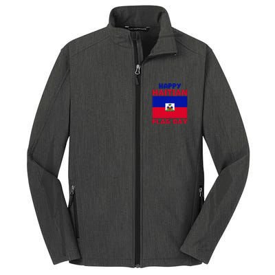 Happy Haitian Flag Day Cool Haiti Flag Pride Core Soft Shell Jacket