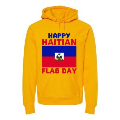 Happy Haitian Flag Day Cool Haiti Flag Pride Premium Hoodie