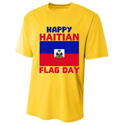 Happy Haitian Flag Day Cool Haiti Flag Pride Performance Sprint T-Shirt