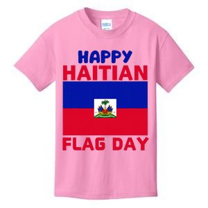 Happy Haitian Flag Day Cool Haiti Flag Pride Kids T-Shirt